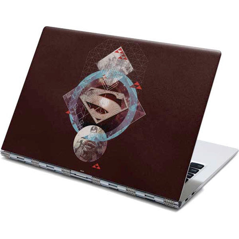 DC Comics Superman Purple Abstract Collage Yoga 910 2-in-1 14in Touch-Screen Skin